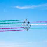 4) l�attesissima esibizione della Pattuglia acrobatica nazionale delle �Frecce Tricolori� foto 5